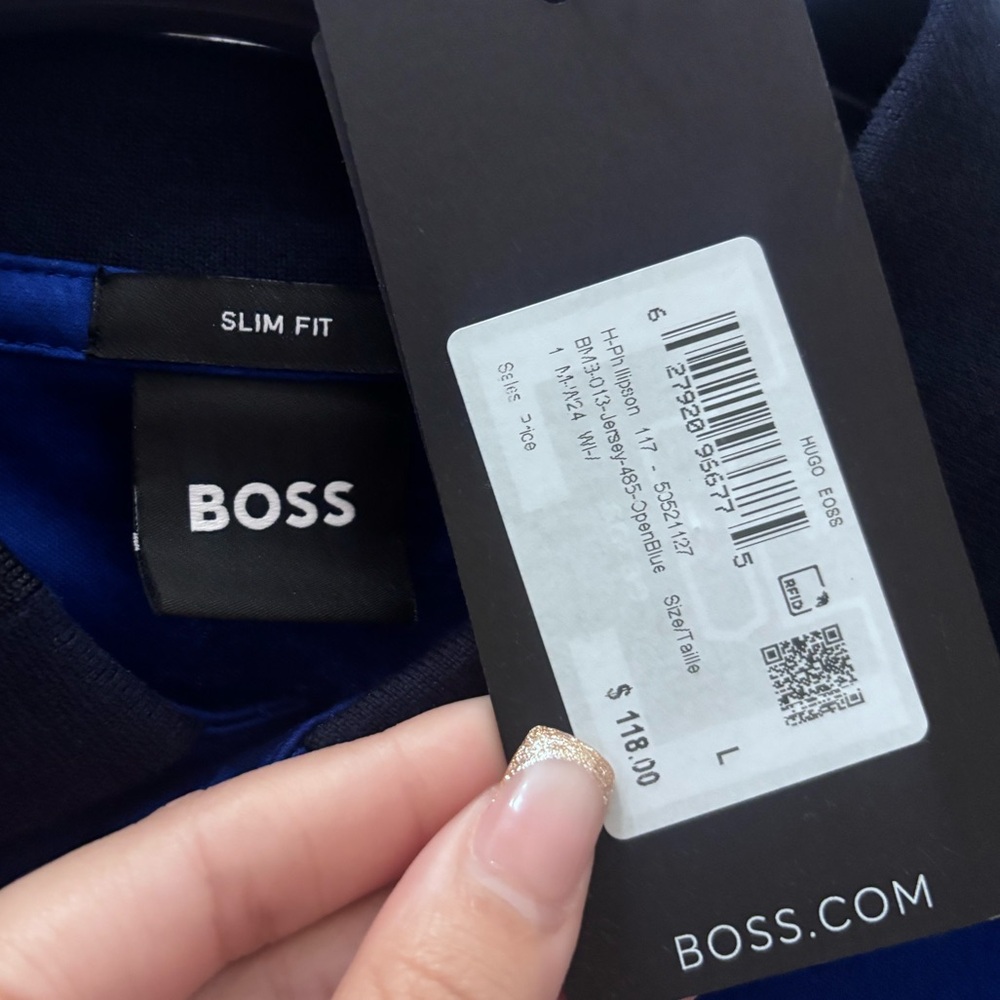Boss Dark Blue Slim Fit Shirt